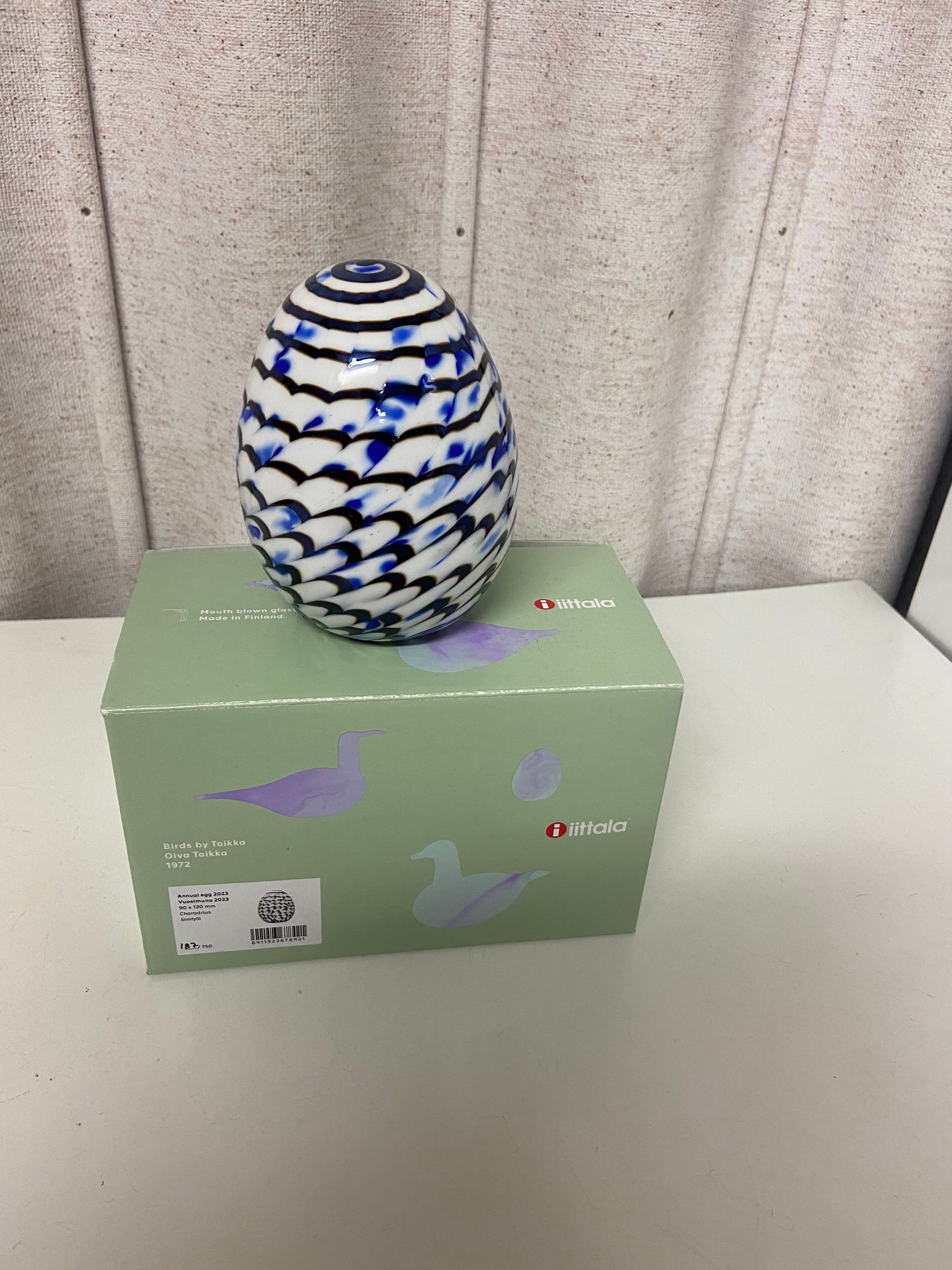 Birds by Toikka Annual Egg 2023, Blue Charadrius | Franckly