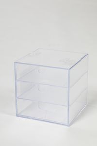 Palaset Clear 3-Drawer Box