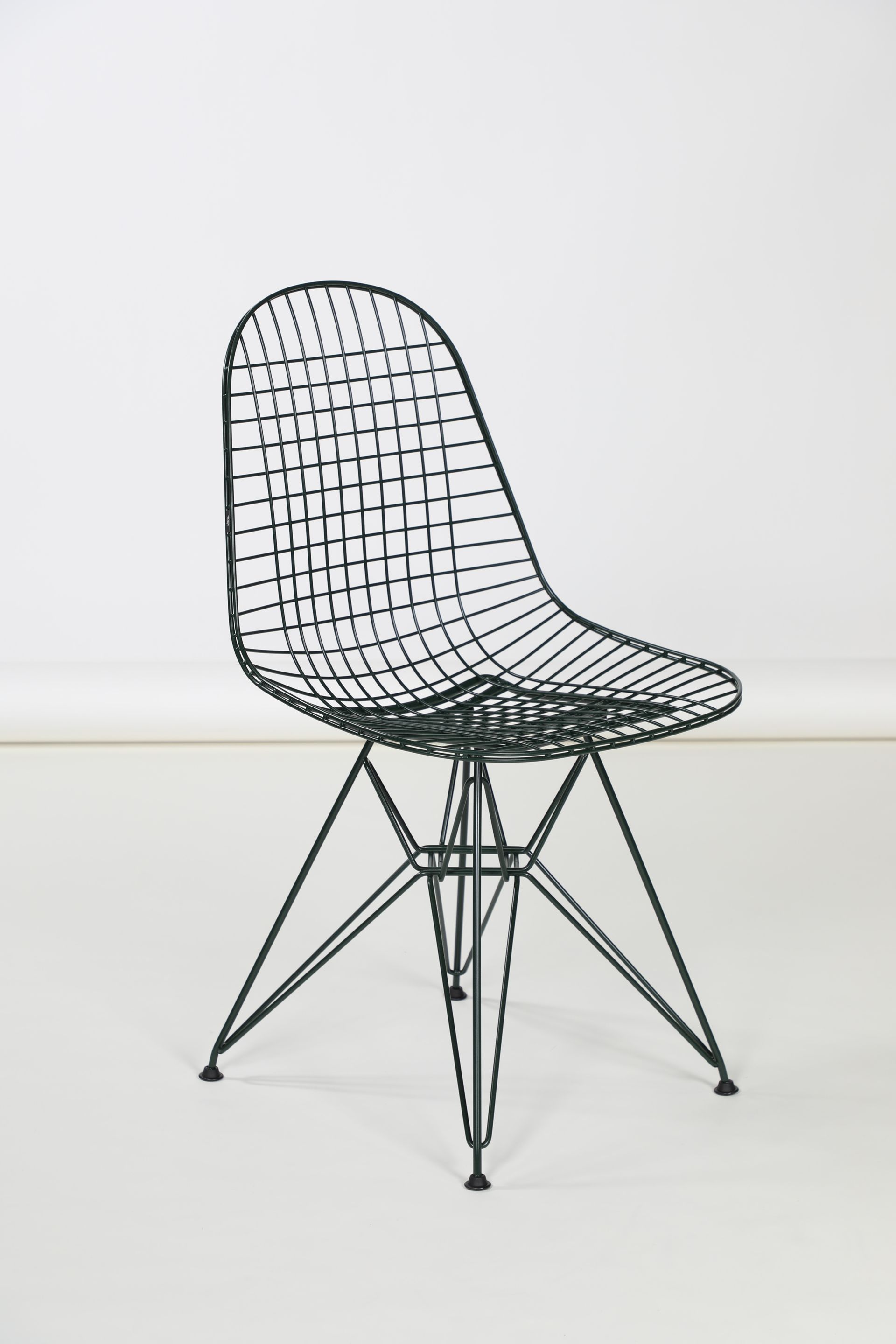 Wire Chair DKR, dark green Franckly