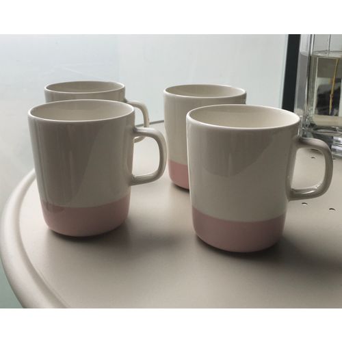 Oiva - Puolikas mug 2,5 dl, white - pink | Franckly