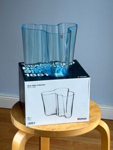 Iittala Aalto vase 160 mm, light blue | Pre-used design | Franckly