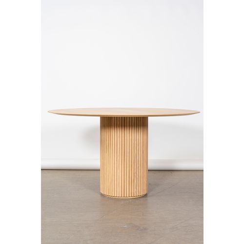 Palais Royal dining table, 130 cm, white stained oak Franckly