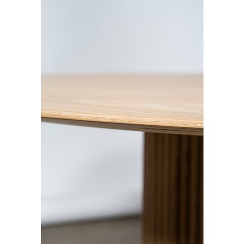 Palais Royal dining table, 130 cm, white stained oak Franckly