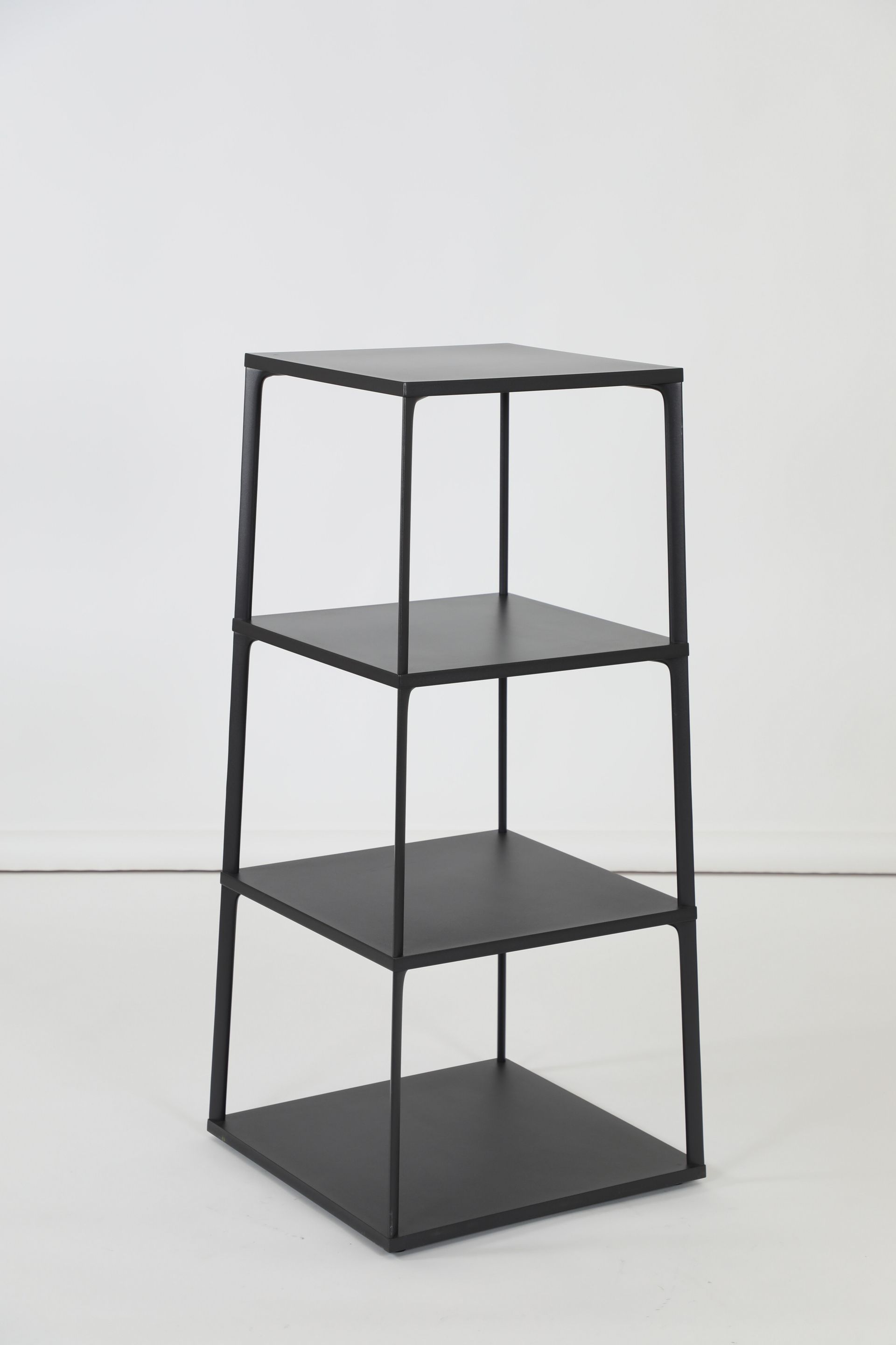 Eiffel shelf, square, 4 layers, black | Franckly