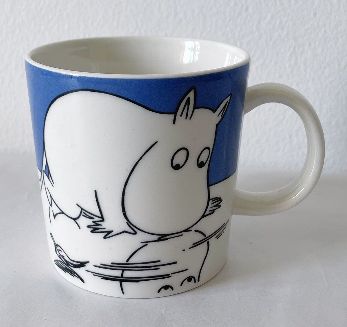 Moomin mug, Moomintroll on ice, blue | Franckly