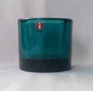 Iittala Kivi tealight candleholder, sea blue | Pre-used design