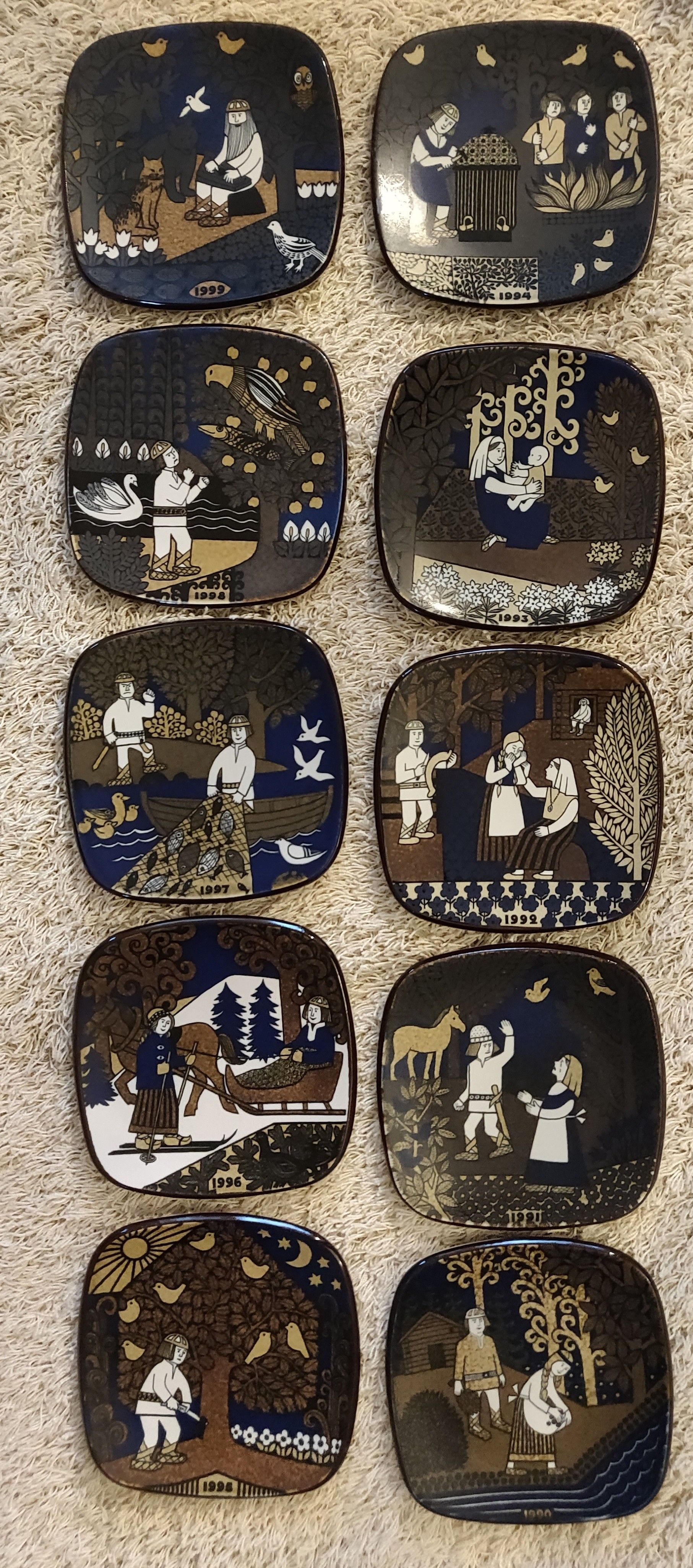 Kalevala annual plates 19761999 Franckly