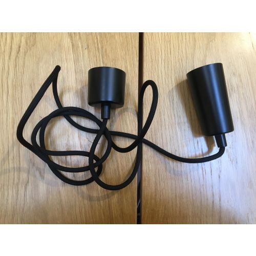 Drop Cap pendant, black Franckly