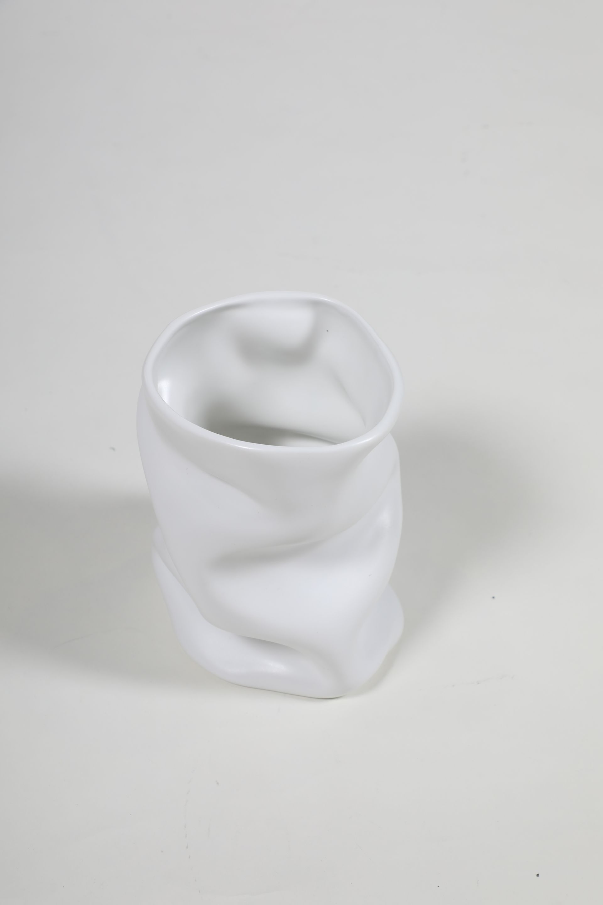 Collapse vase, 20 cm, white | Franckly