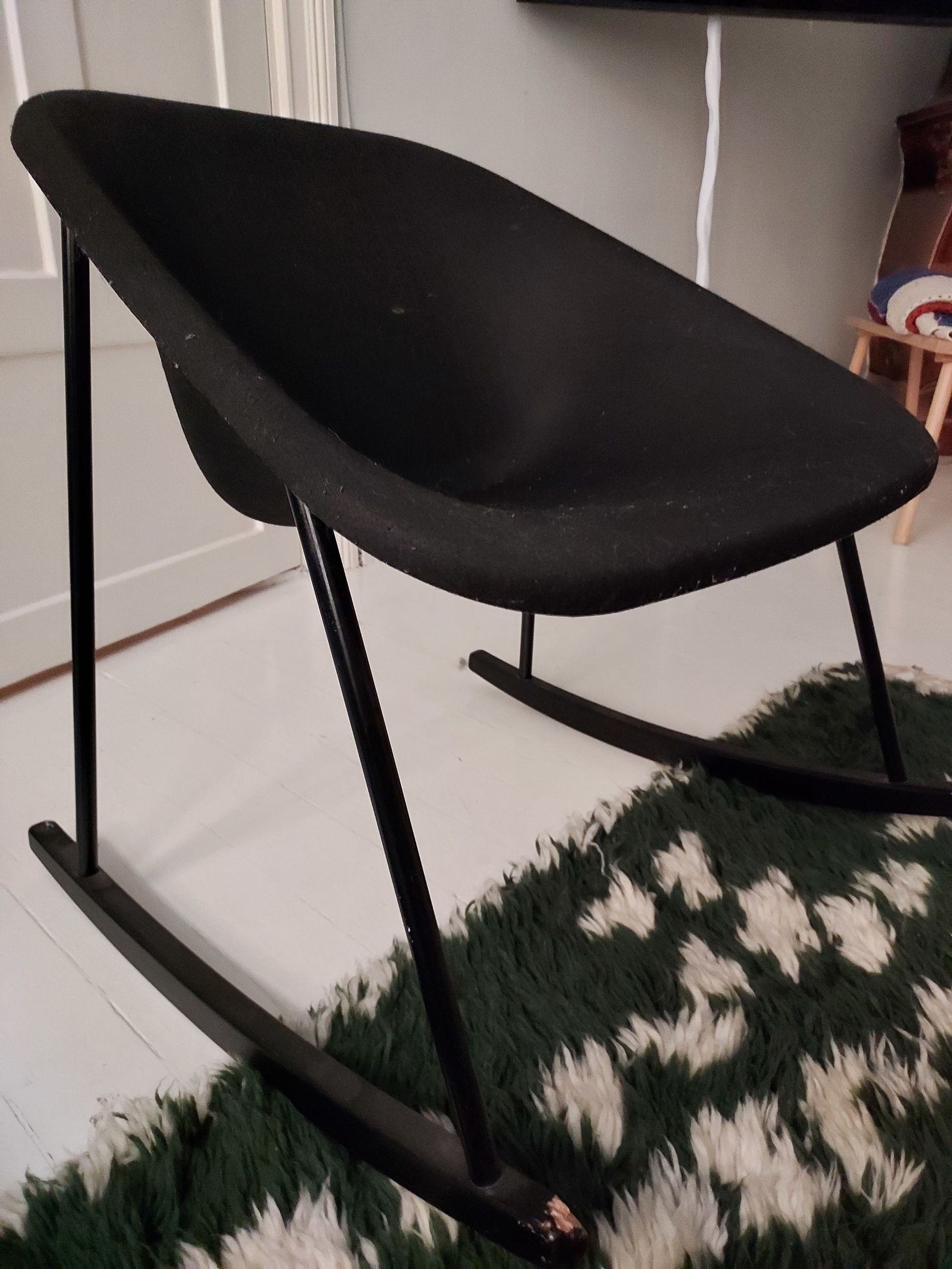 Kola Light rocking chair, black | Franckly