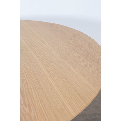 Palais Royal dining table, 130 cm, white stained oak Franckly