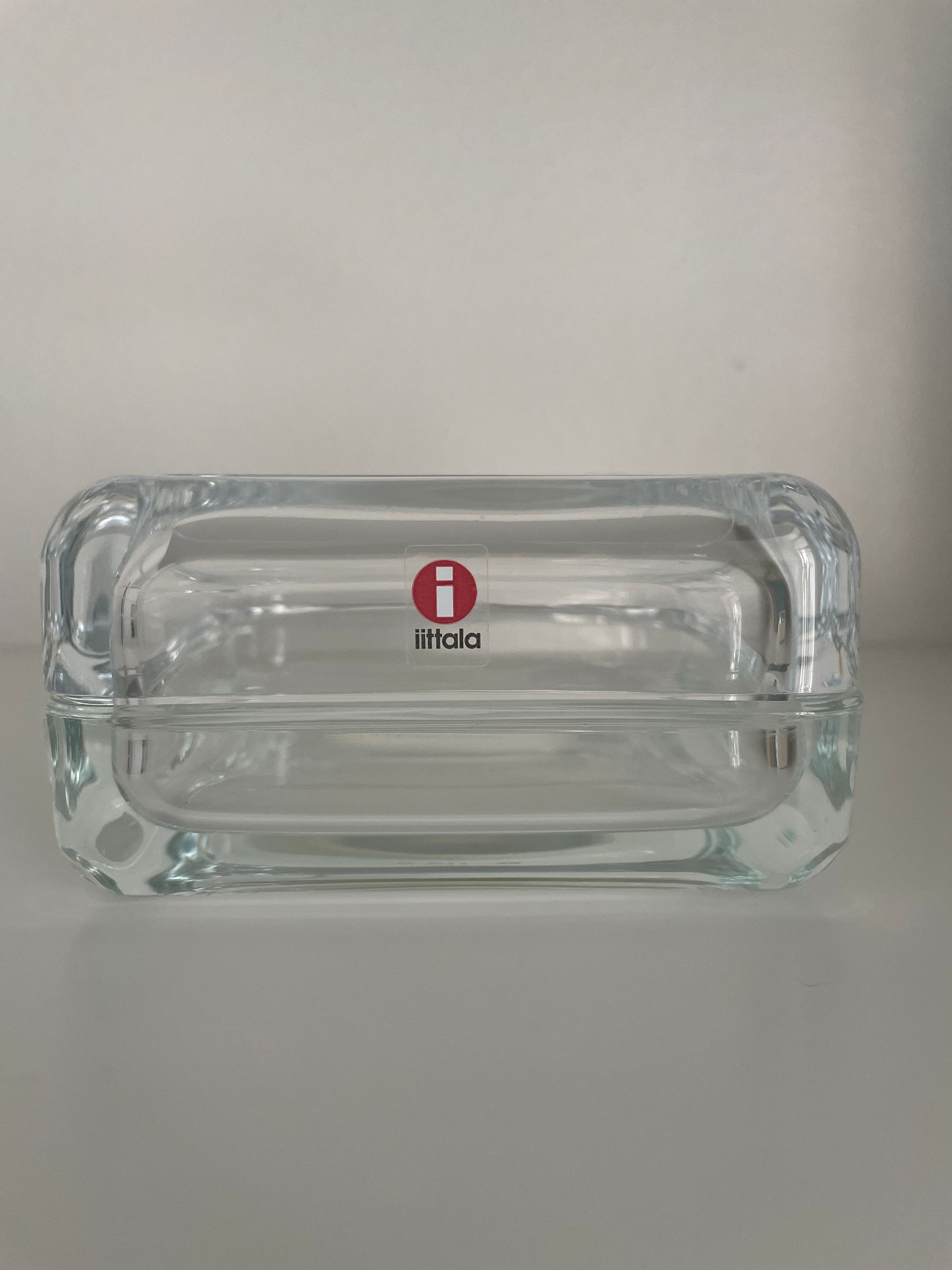 <廃盤品> VITRIINI （clear-light gray） Iittala Vitriini box 60 x 60 mm, clear | Pre-used design | Franckly