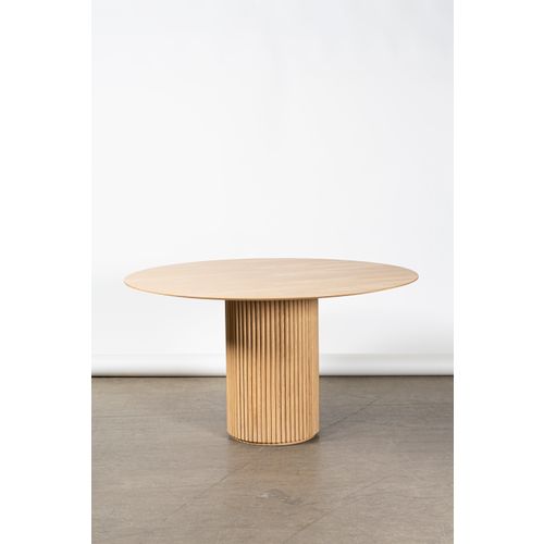 Palais Royal dining table, 130 cm, white stained oak Franckly