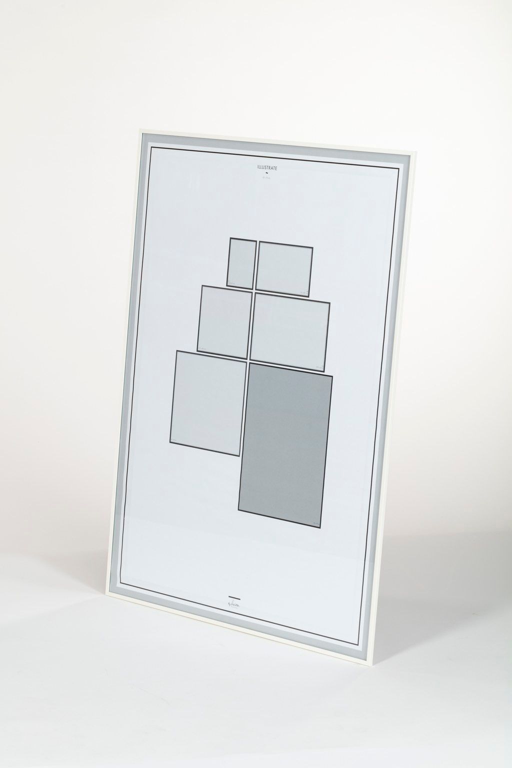 Illustrate picture frame 50 x 70 cm, white Franckly