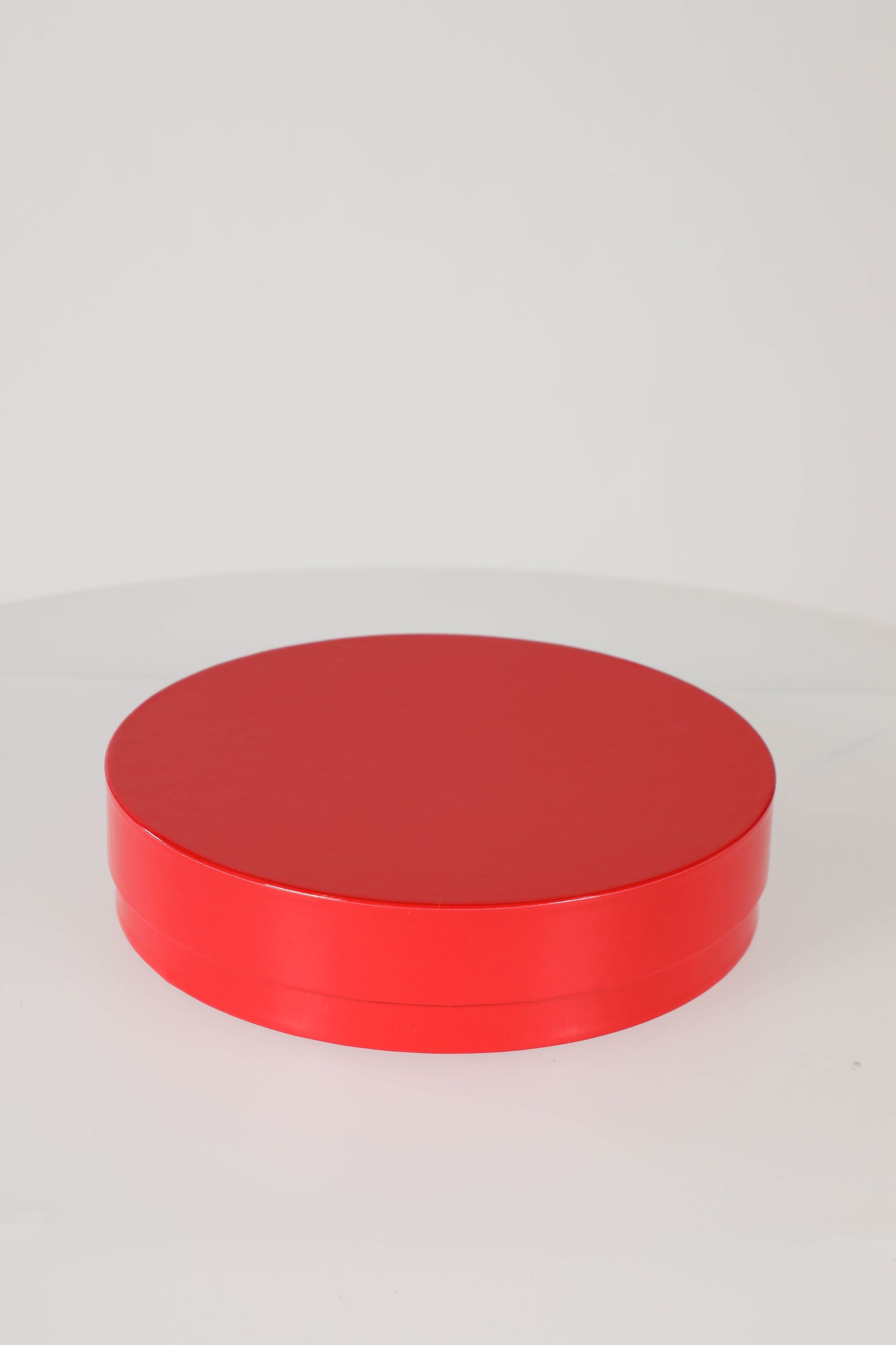 Colour Storage box, round, vibrant red Franckly