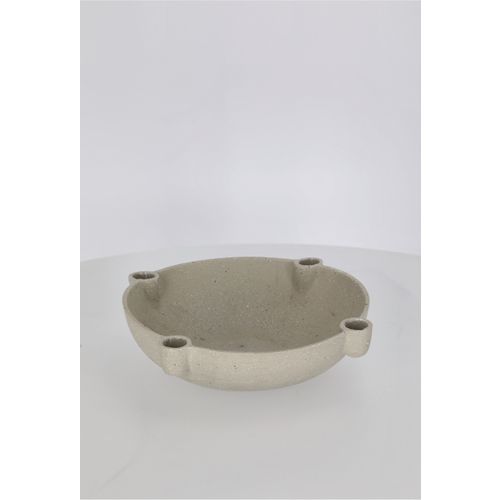 Bowl candle holder, large, ceramic Franckly