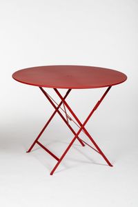 methaan Bungalow Drank Fermob Bistro table 96 cm, chili | Pre-used design | Franckly