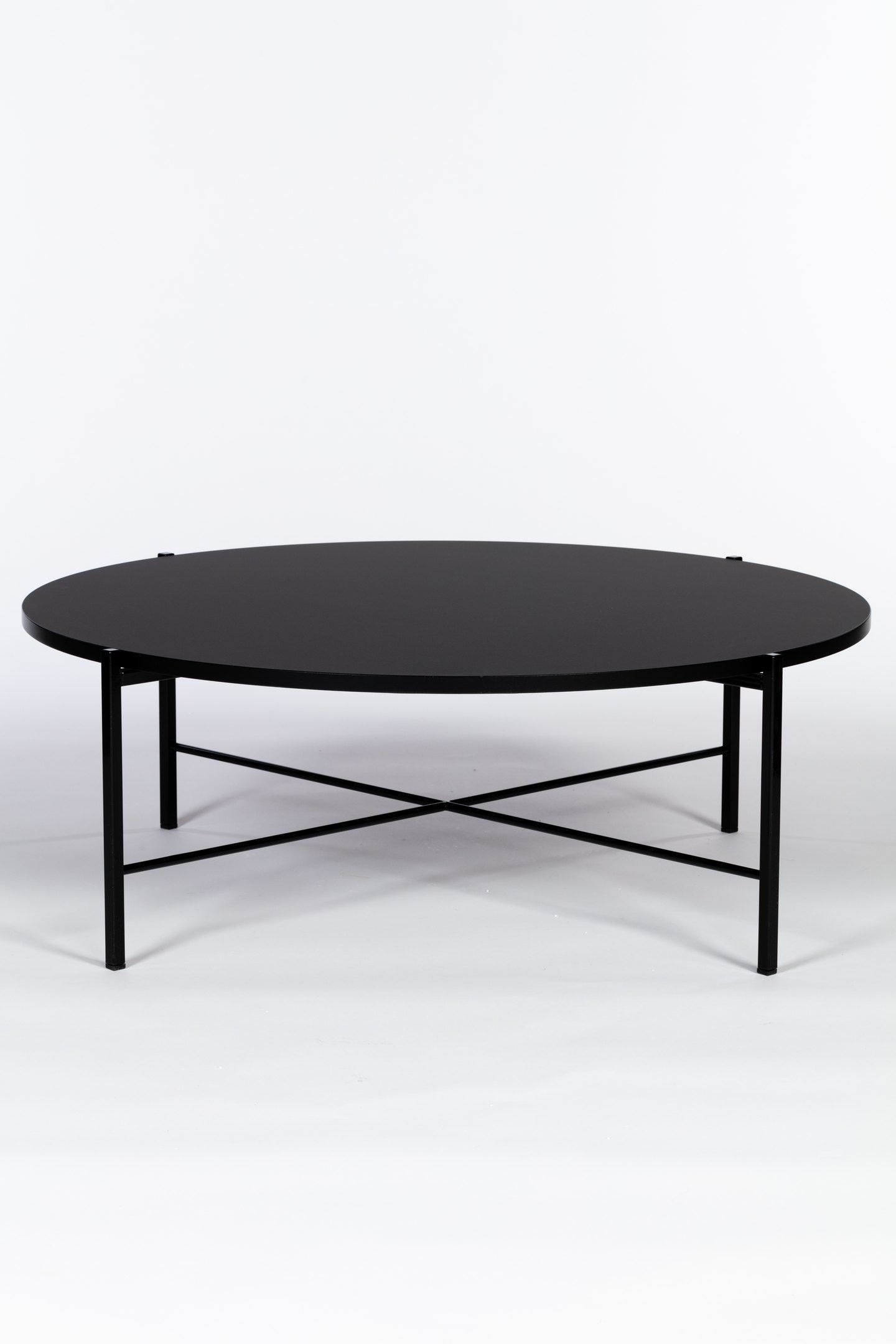 Round coffee table 90 cm, black | Franckly