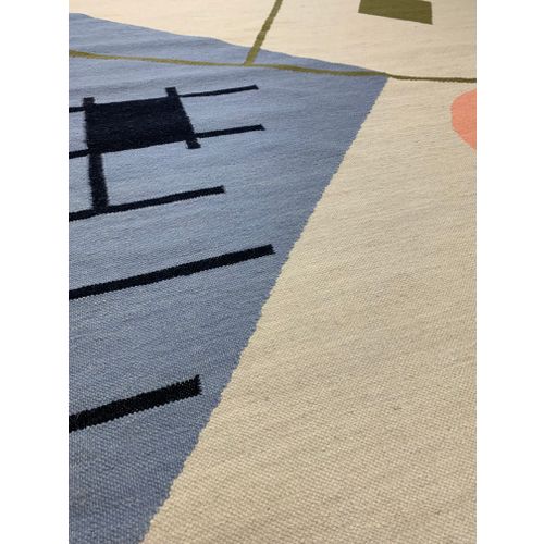 未使用　ACME Furniture TRIGON RUG 140＊200 Zeniitti rug 140 x 200 cm, grey - blue | Franckly