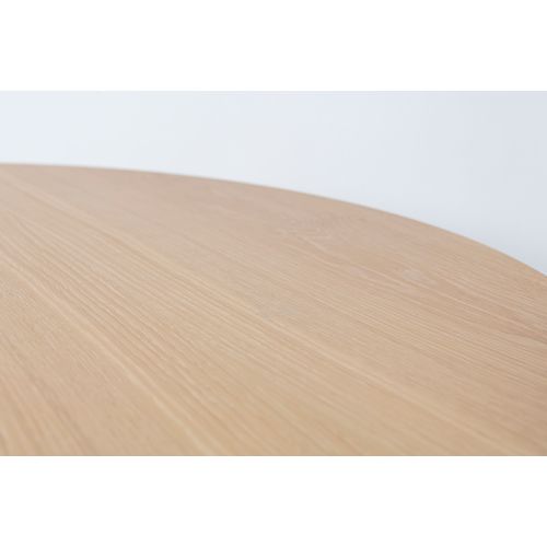 Palais Royal dining table, 130 cm, white stained oak Franckly