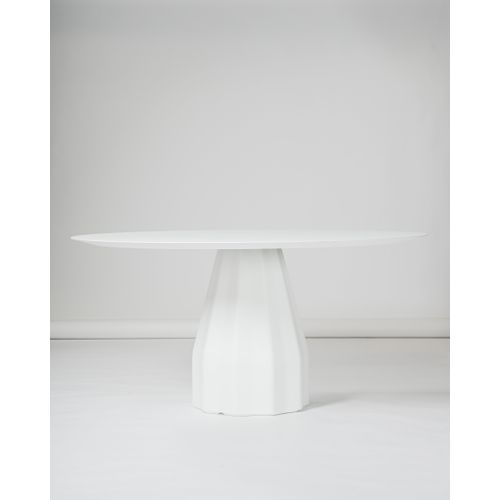 Viccarbe Burin table, 150 cm, white - white laminate
