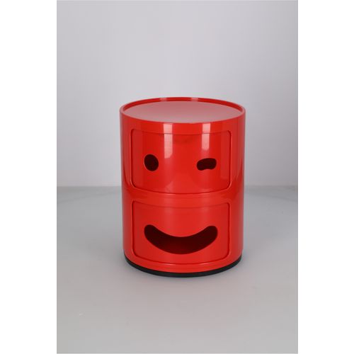 Kartell Componibili Smile storage unit 3, 2 modules, red