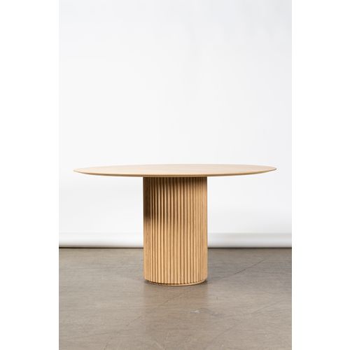 Palais Royal dining table, 130 cm, white stained oak Franckly