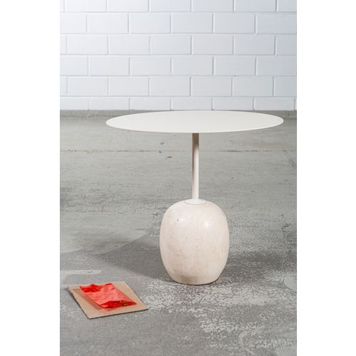 Lato LN9 coffee table, white Cream Diva marble Franckly