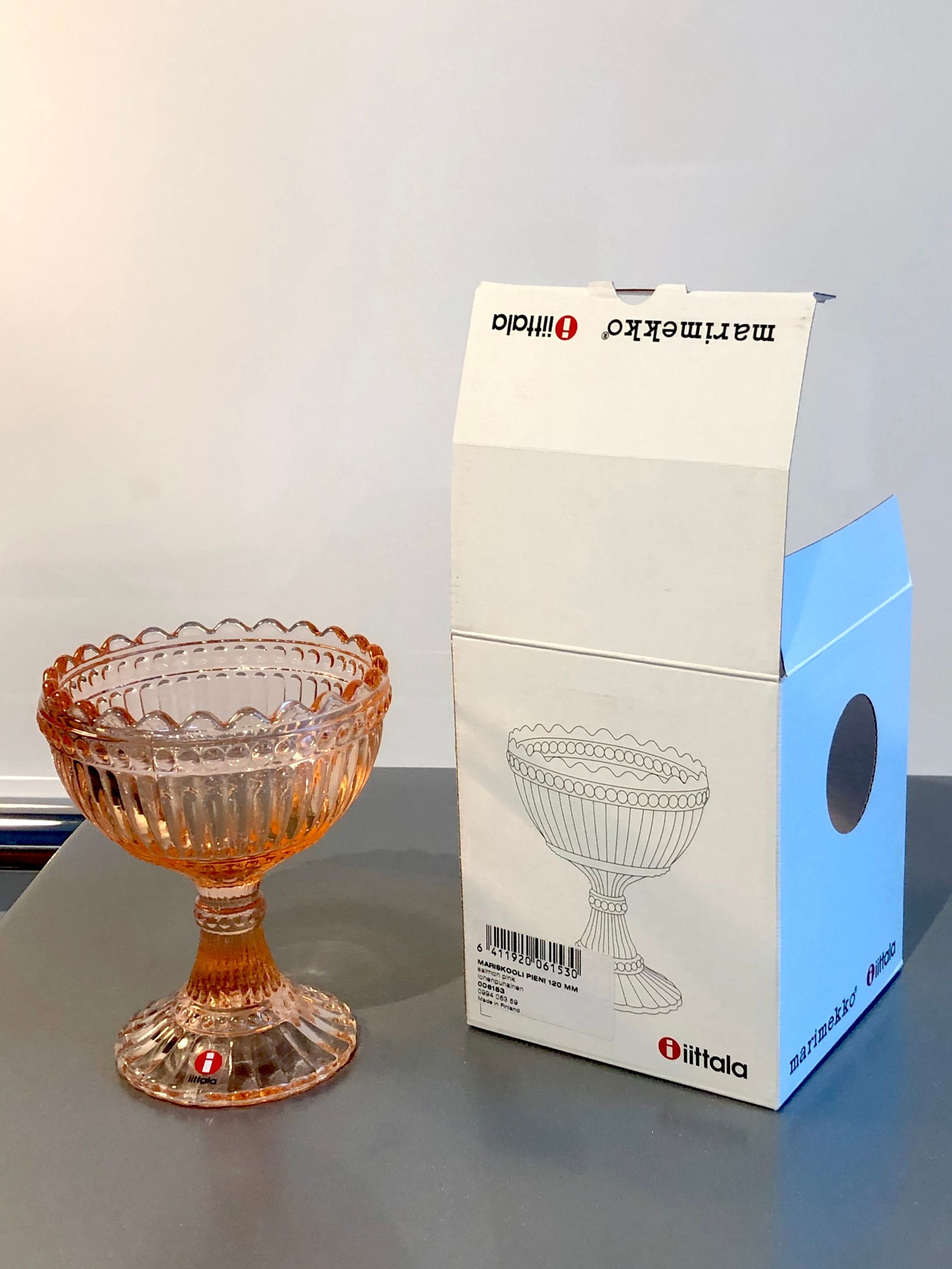 Iittala Marimekko Mariskooli kulho, pieni, 120 mm, lohenpunainen