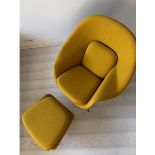 Eero Saarinen Womb nojatuoli, Hallingdahl 65, 457 keltainen | Franckly