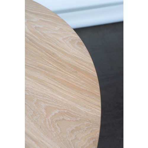 Palais Royal dining table, 130 cm, white stained oak Franckly