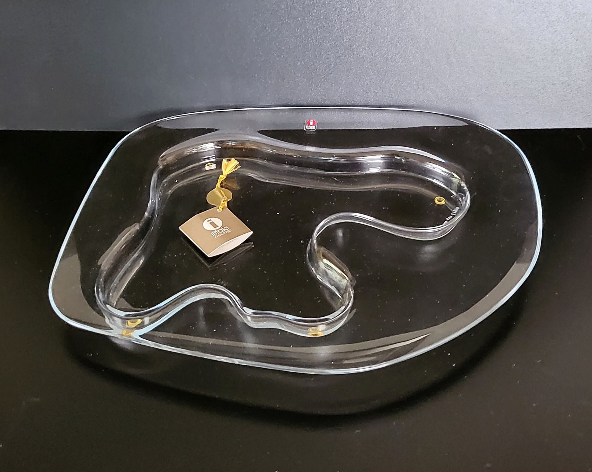 Aalto anniversary platter 1998, 380mm clear, numbered. | Franckly