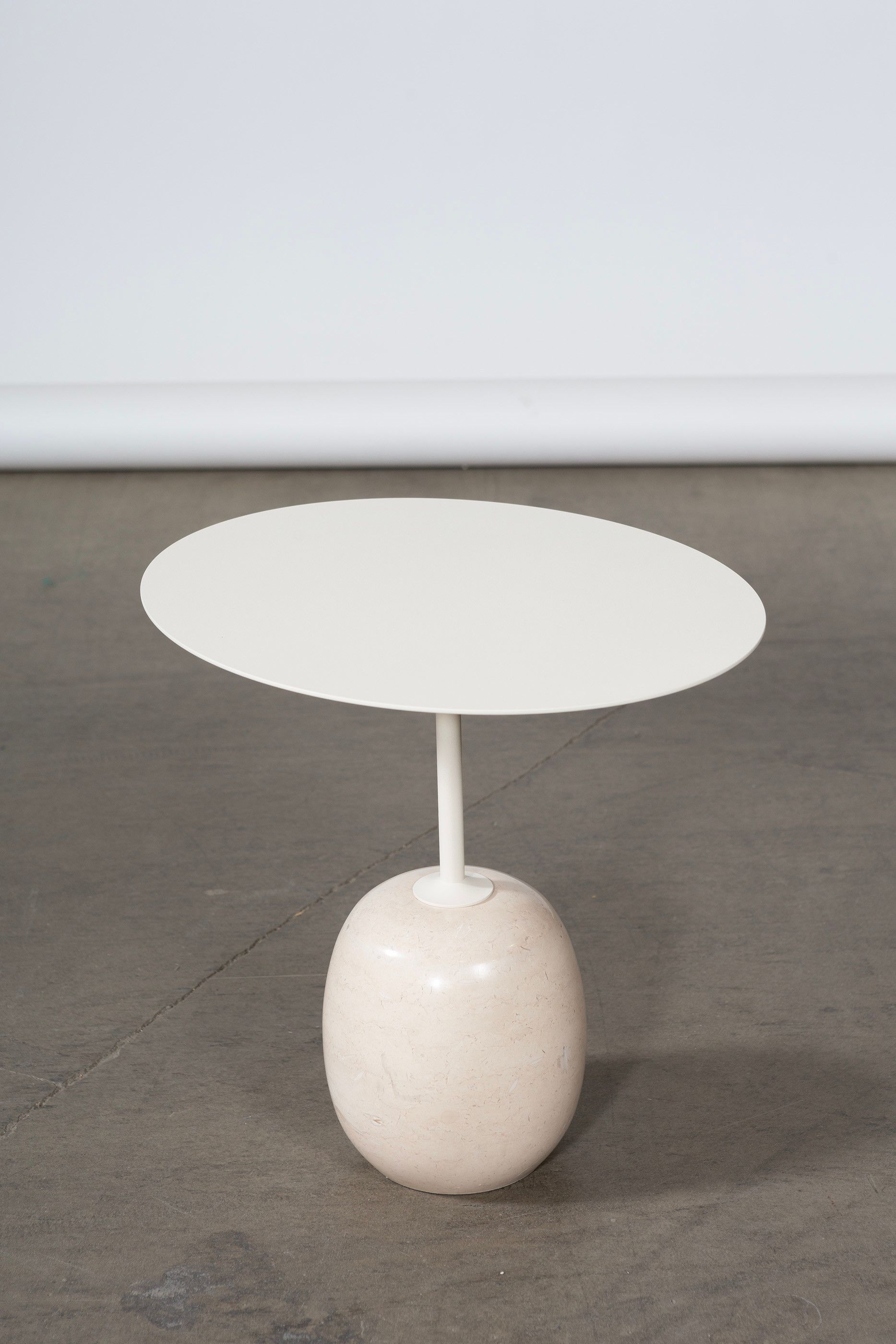 Lato LN9 coffee table, white Cream Diva marble Franckly