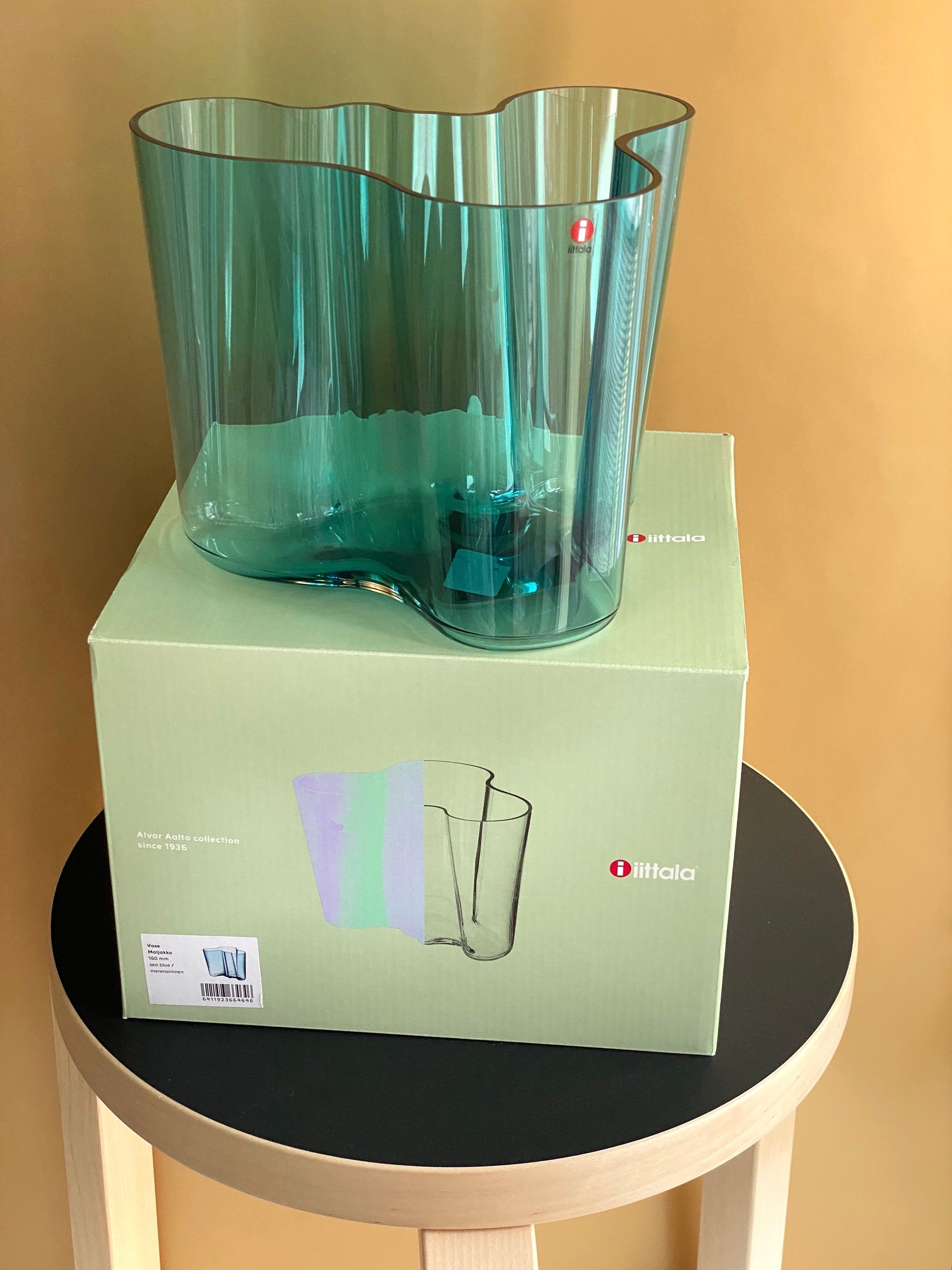 Iittala Aalto vase 160 mm, sea blue. Brand new. | Franckly